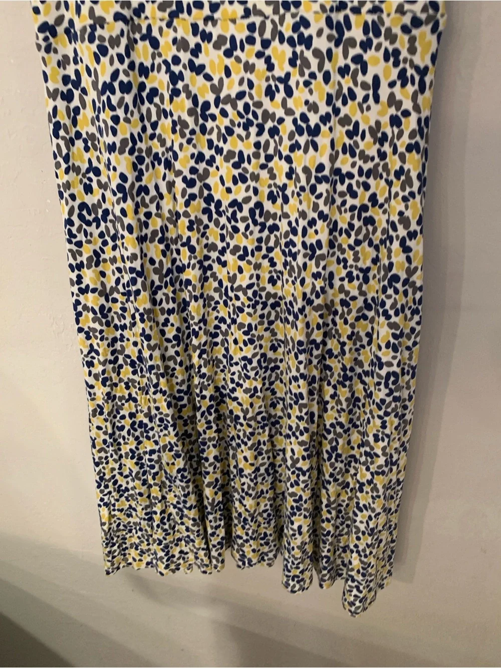 Boden Yellow & Blue Floral Wrap-Effect Midi Sun Dress UK10/US 6 no flaw - Picture 7 of 7